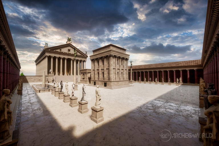 Ricostruzione di Baalbek nel periodo dell'Impero Romano