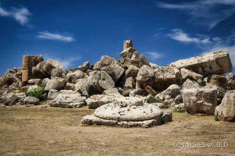 Le rovine del Temipo G come appaiono al visitatore