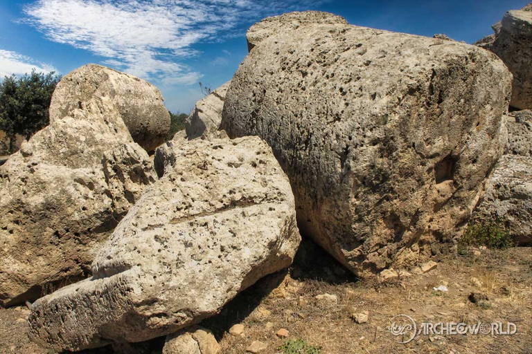 Le rovine del Temipo G come appaiono al visitatore